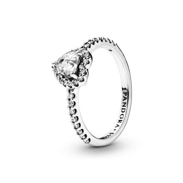 Silver Crown Solitaire Ring