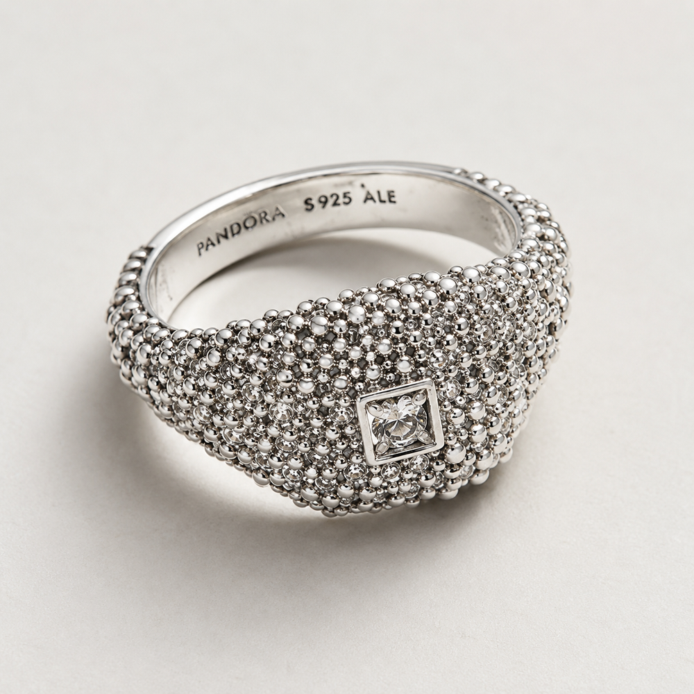 Crystal Pavé Eternity Ring