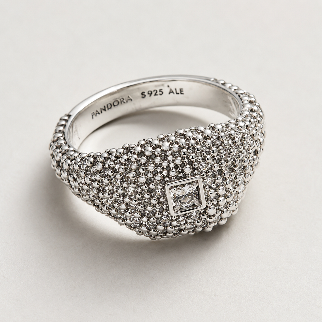 Crystal Pavé Eternity Ring
