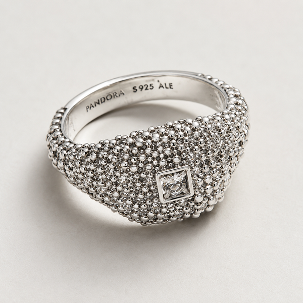 Crystal Pavé Eternity Ring