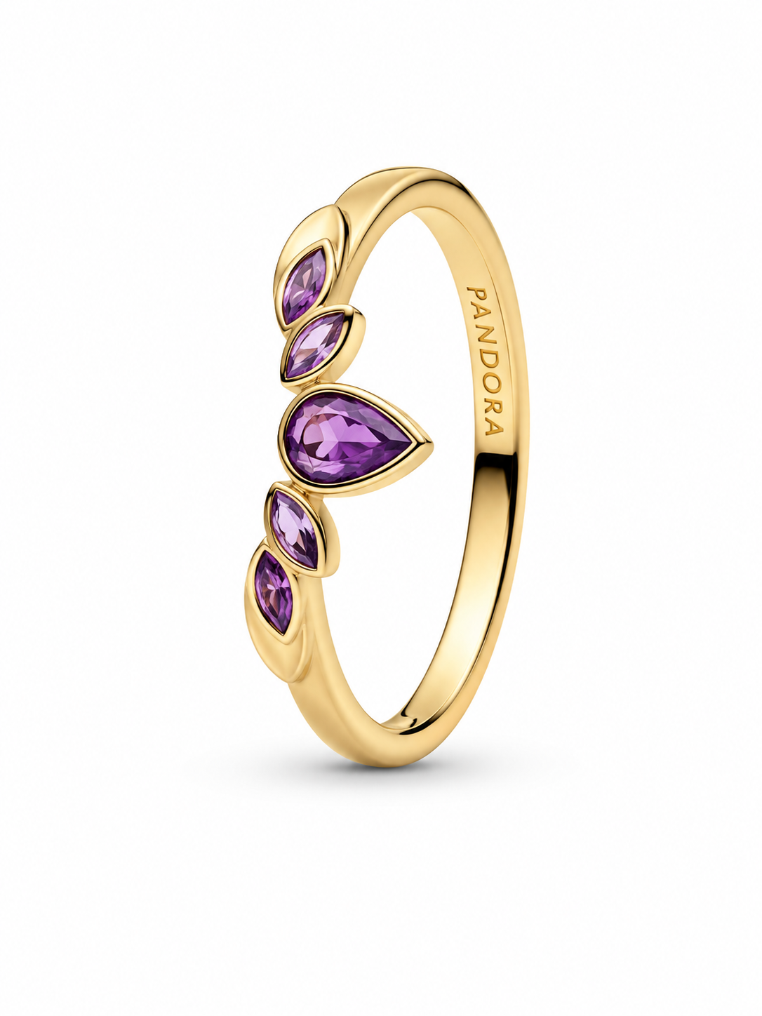 Purple Marquise Crown Ring