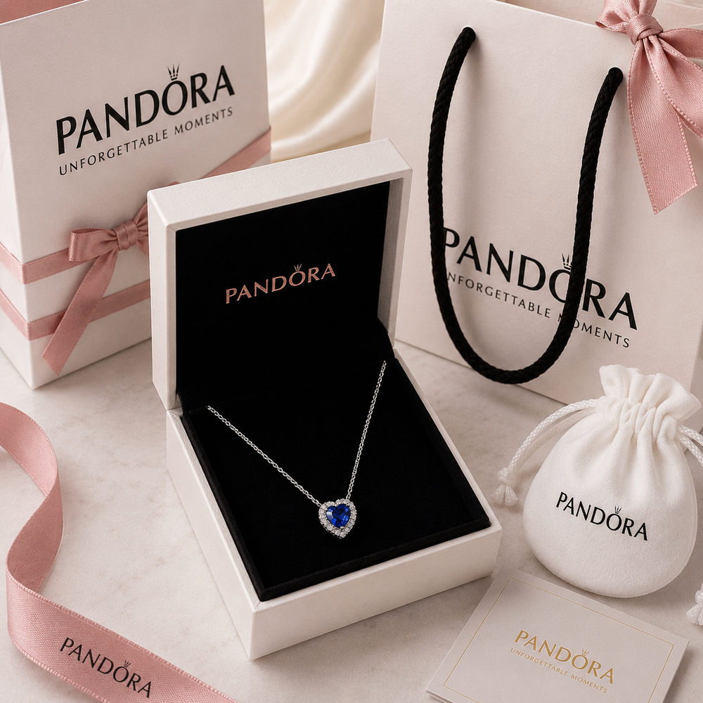 Blue Heart Necklace