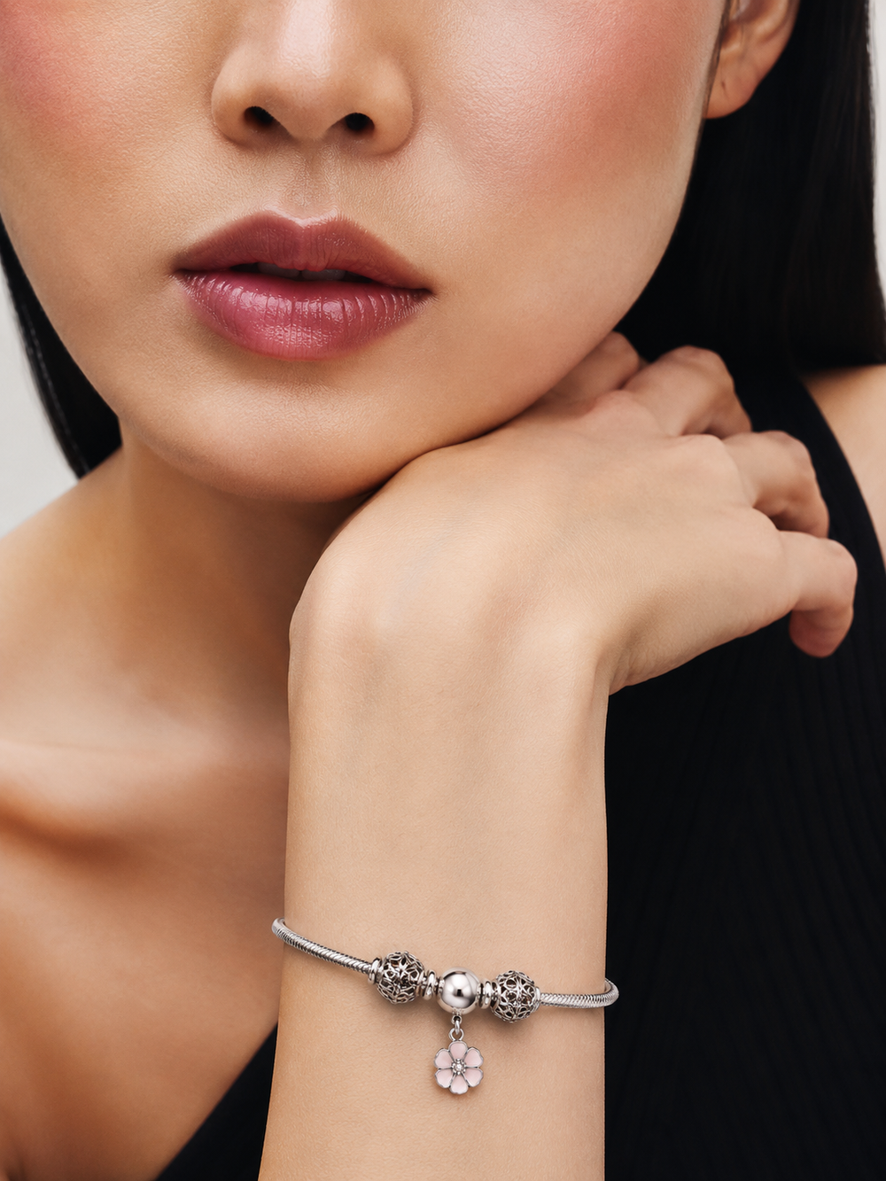 Silver Heart Charm Bracelet