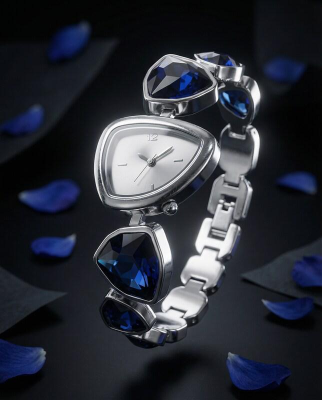 Blue Crystal Women's Watch