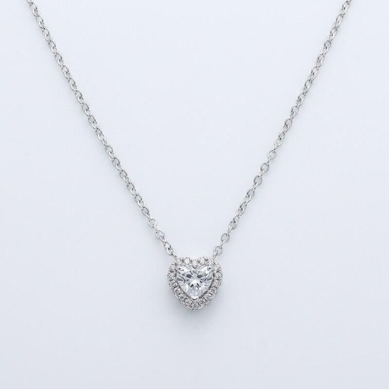 Crystal Heart Pendant Necklace