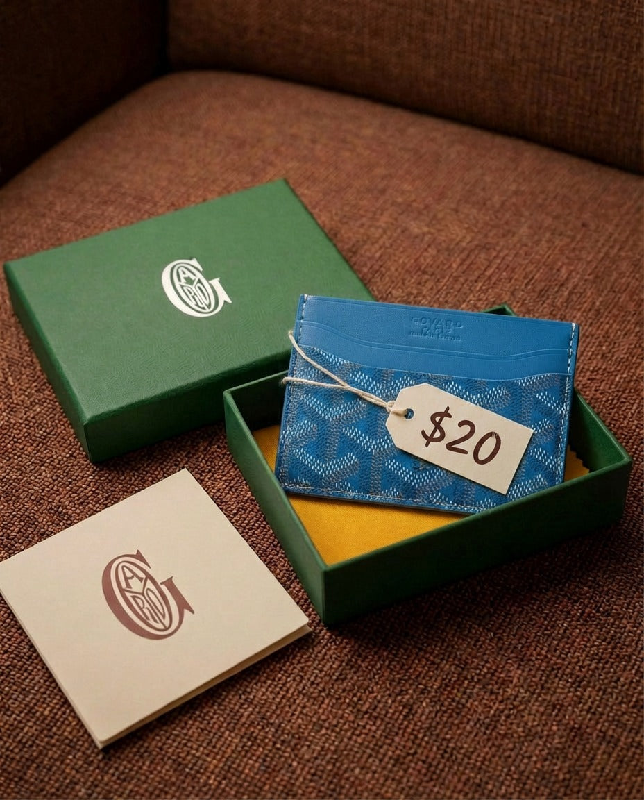 Blue Luxury Card Holder