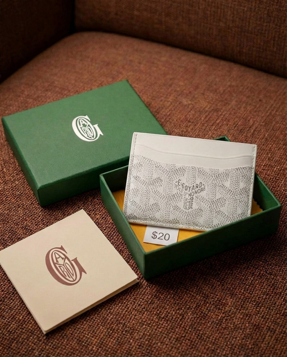 White Luxury Card Holder