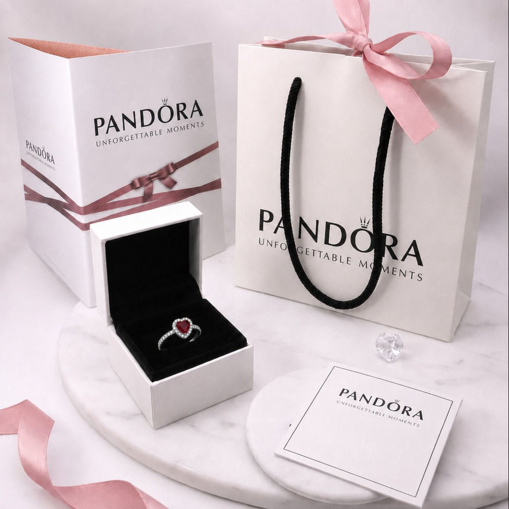 Floating Heart Stone Ring