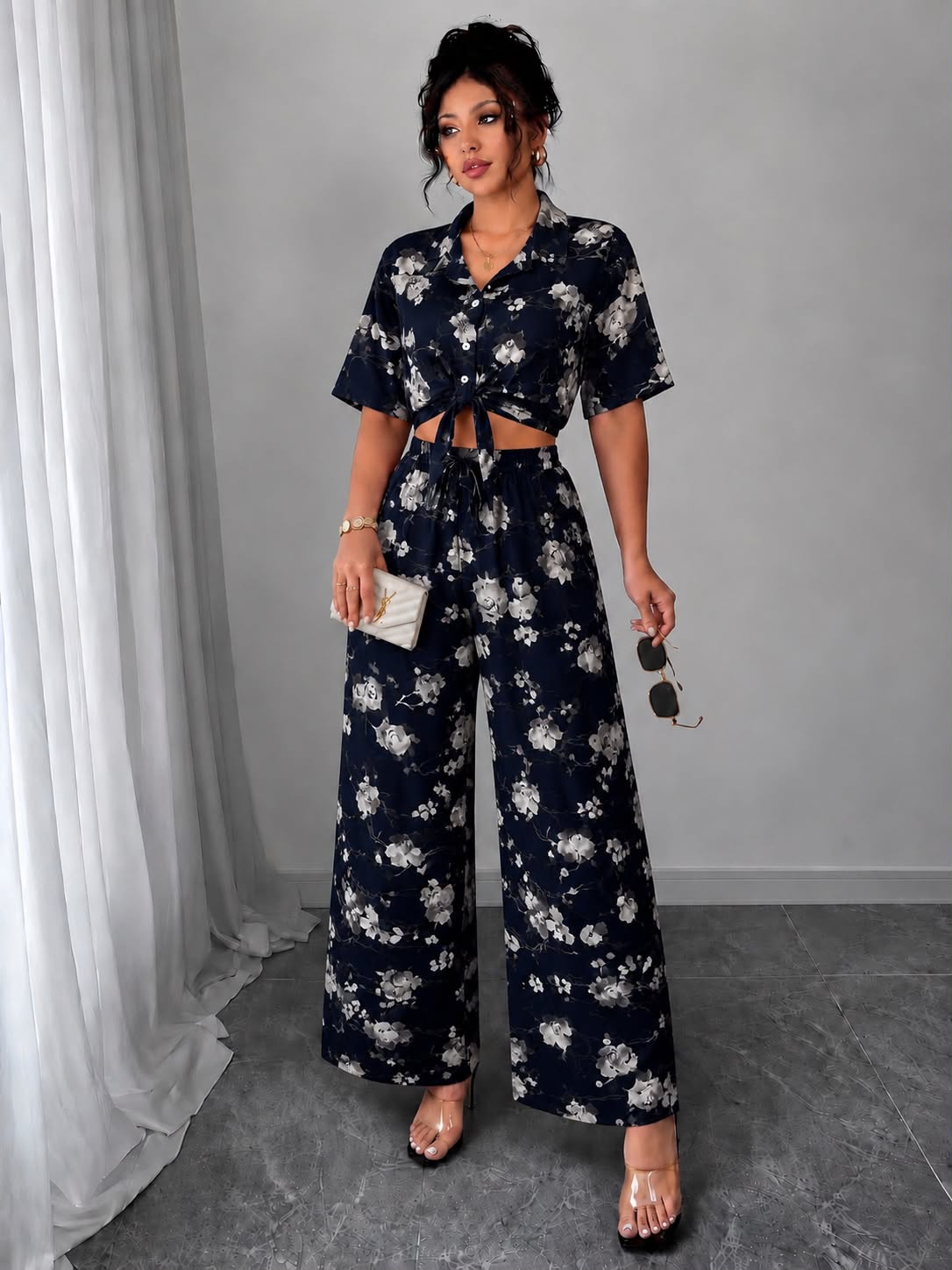 Bandana Bloom Set - Navy Bloom