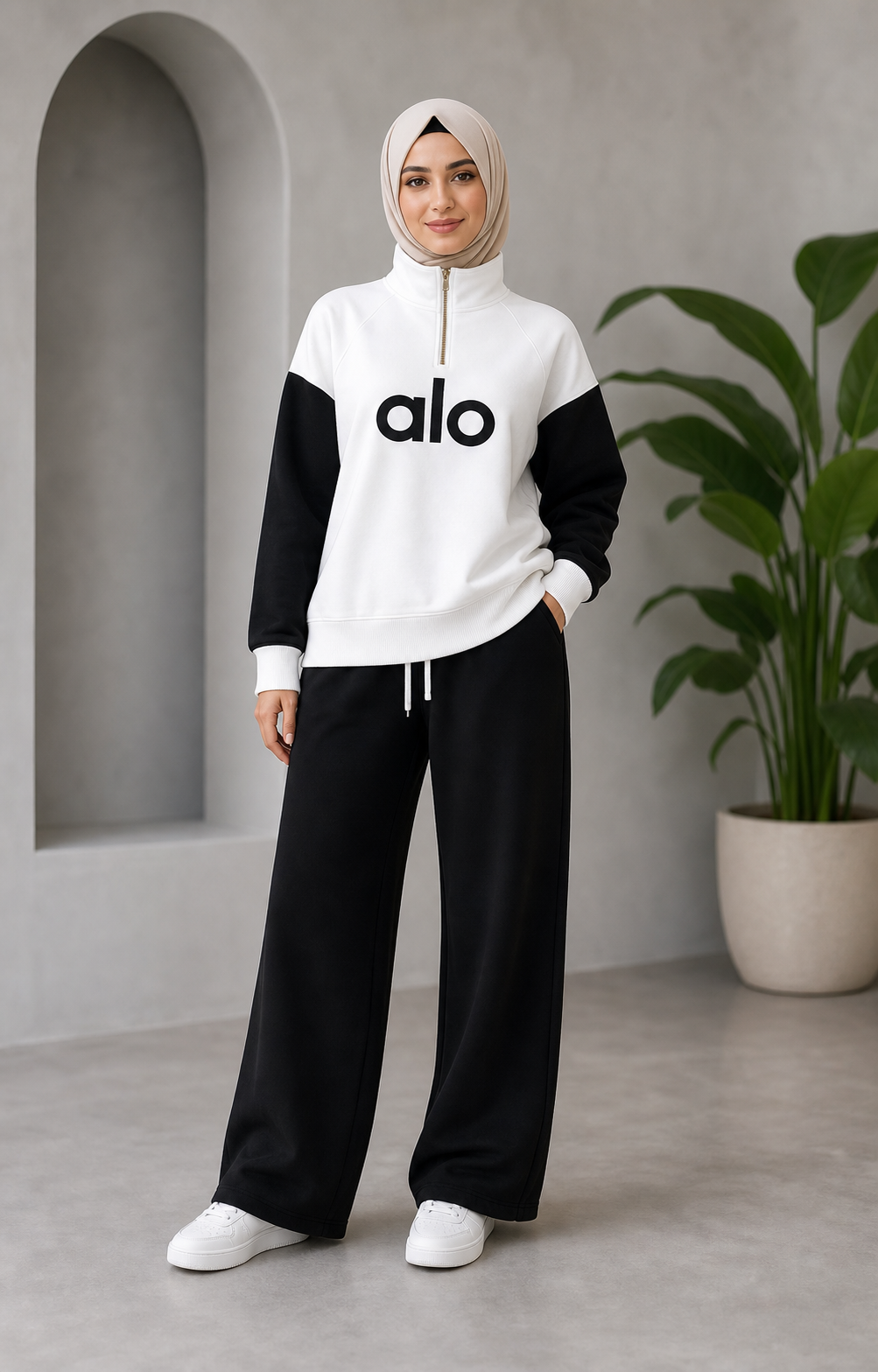 Black and white lounge set