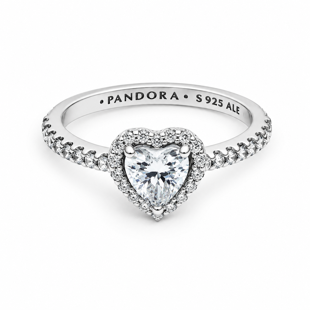 Silver Crown Solitaire Ring