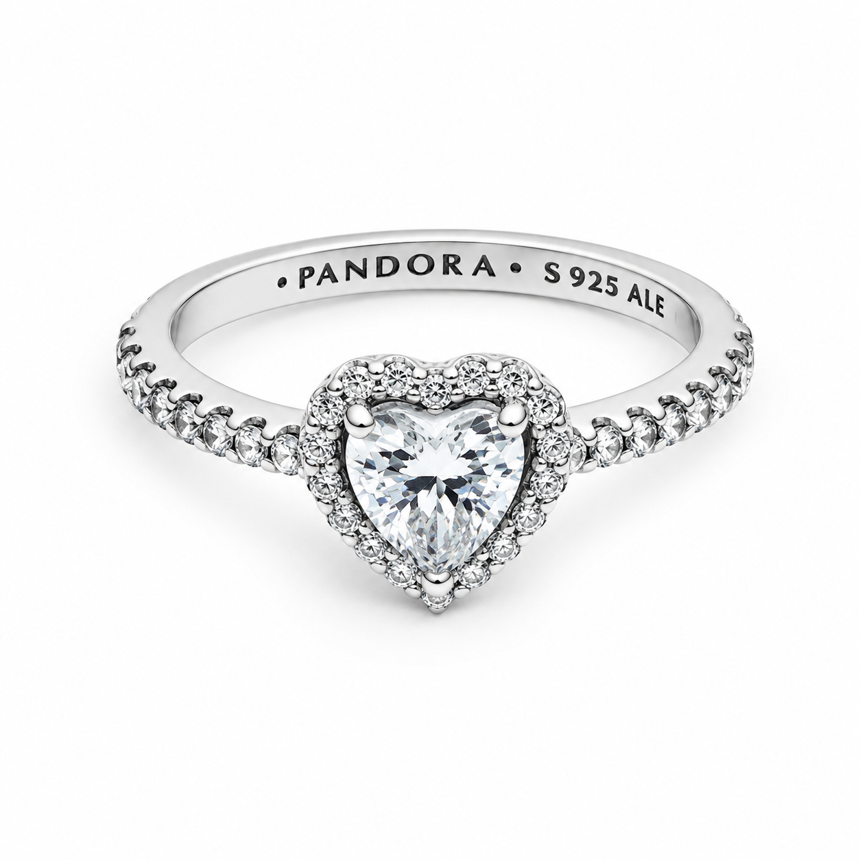Silver Crown Solitaire Ring