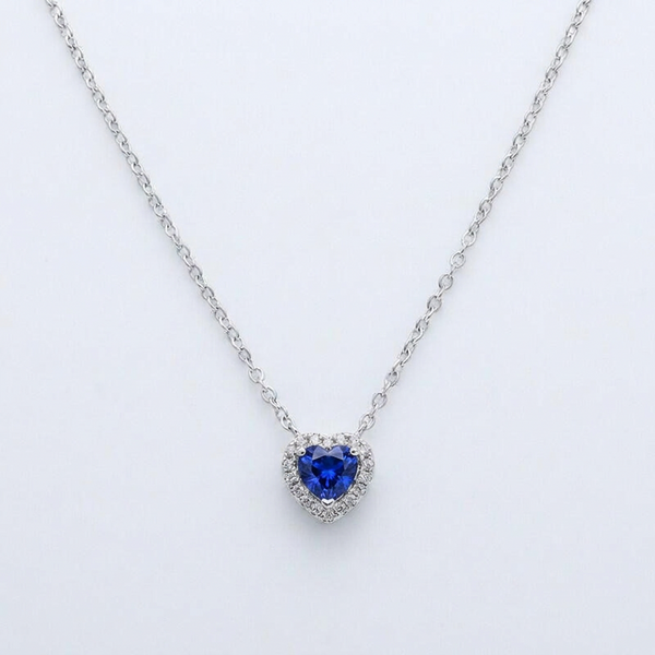 Blue Heart Necklace