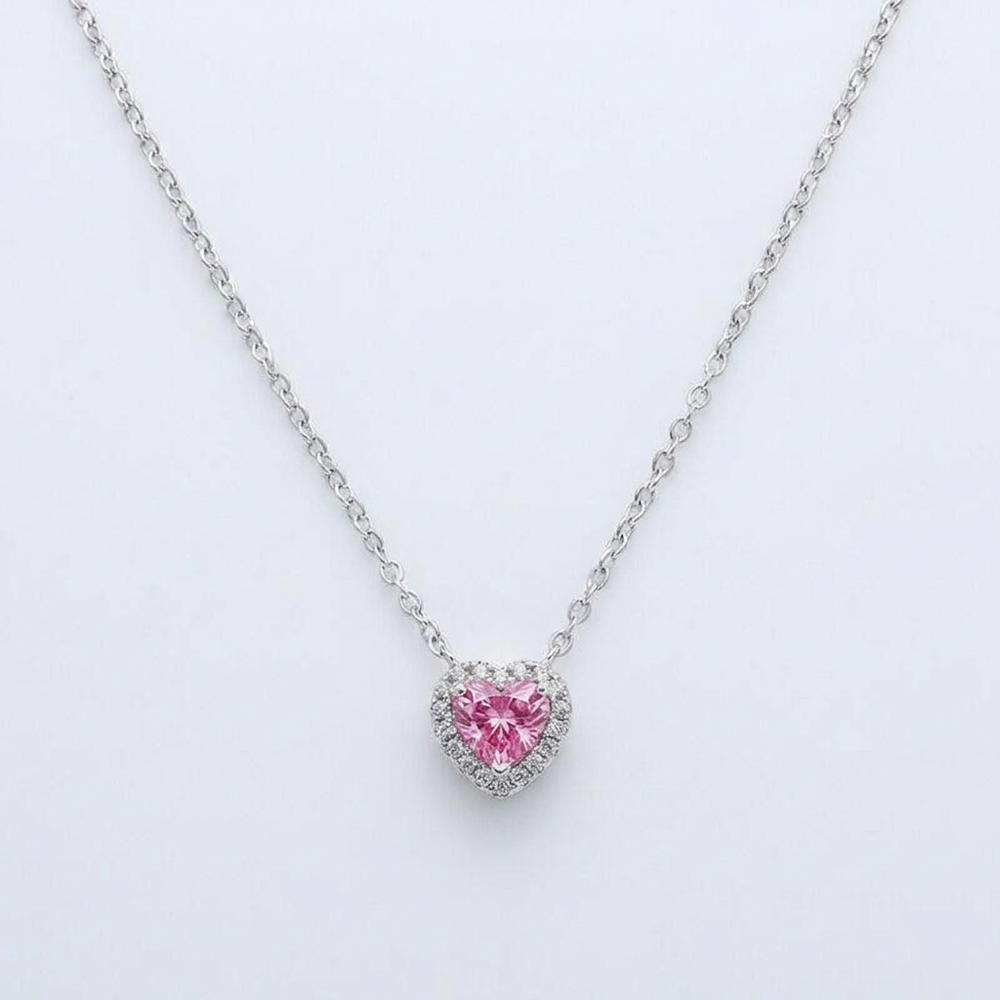 Pink Heart Necklace