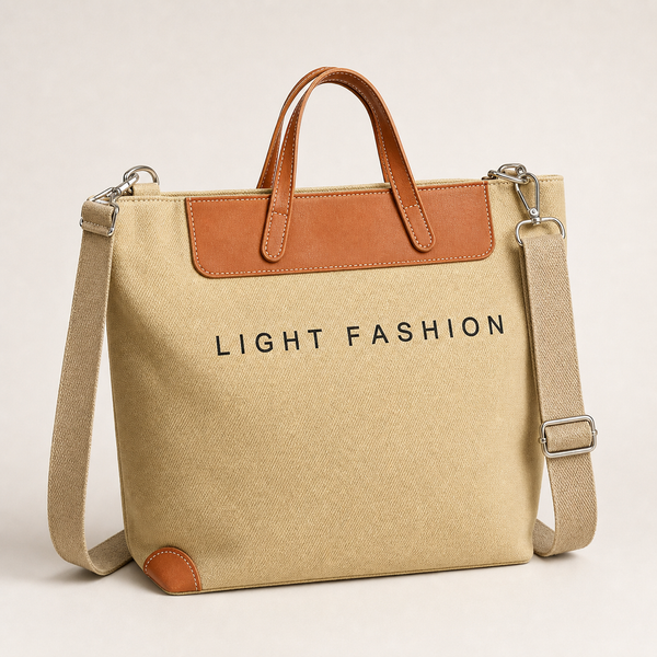 Beige Light Fashion tote bag