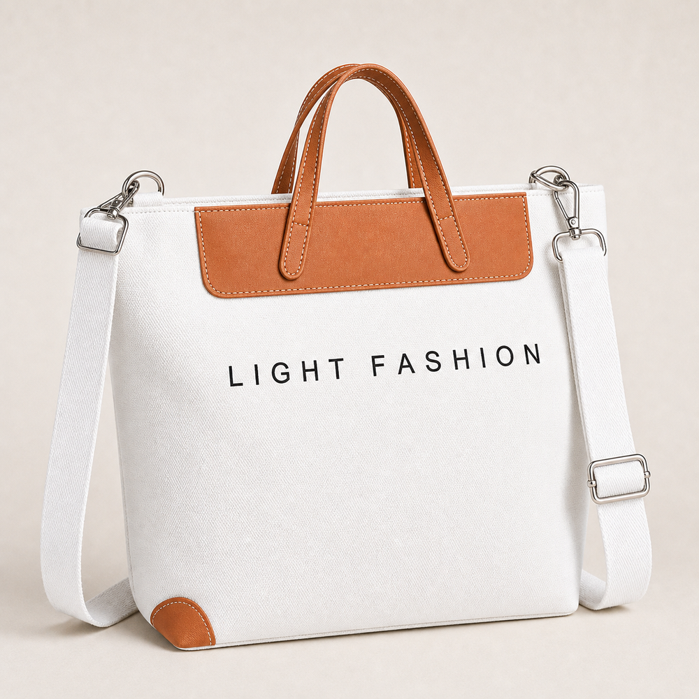 White Light Fashion tote bag