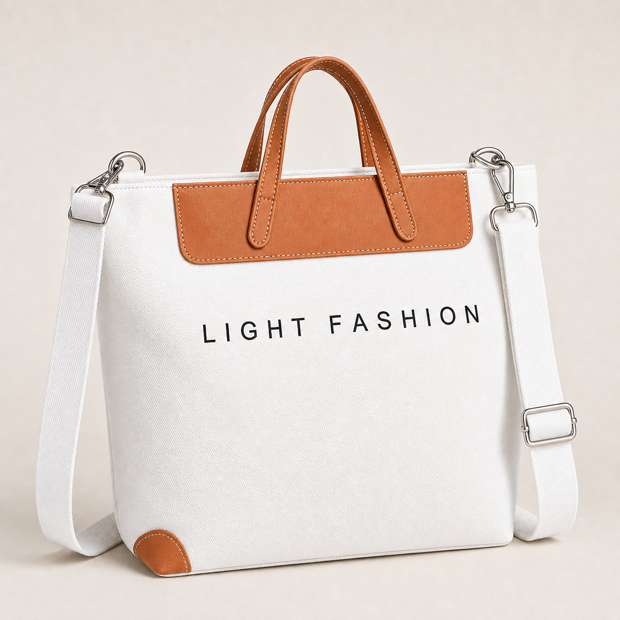 White Light Fashion tote bag