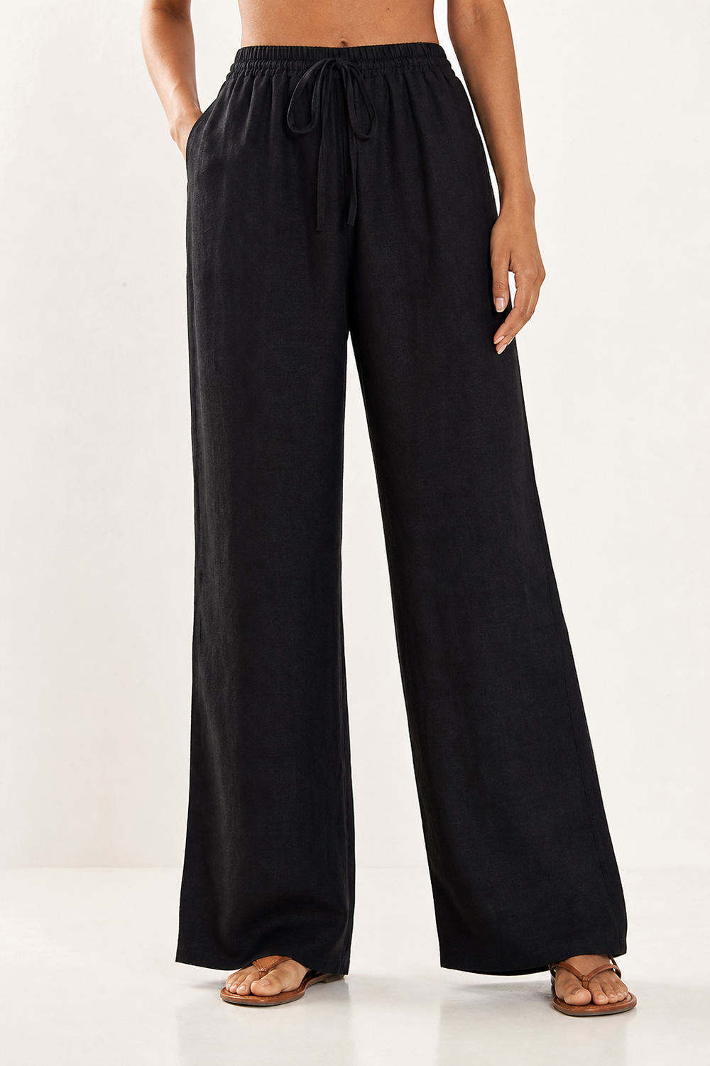 Linen Pants in Black
