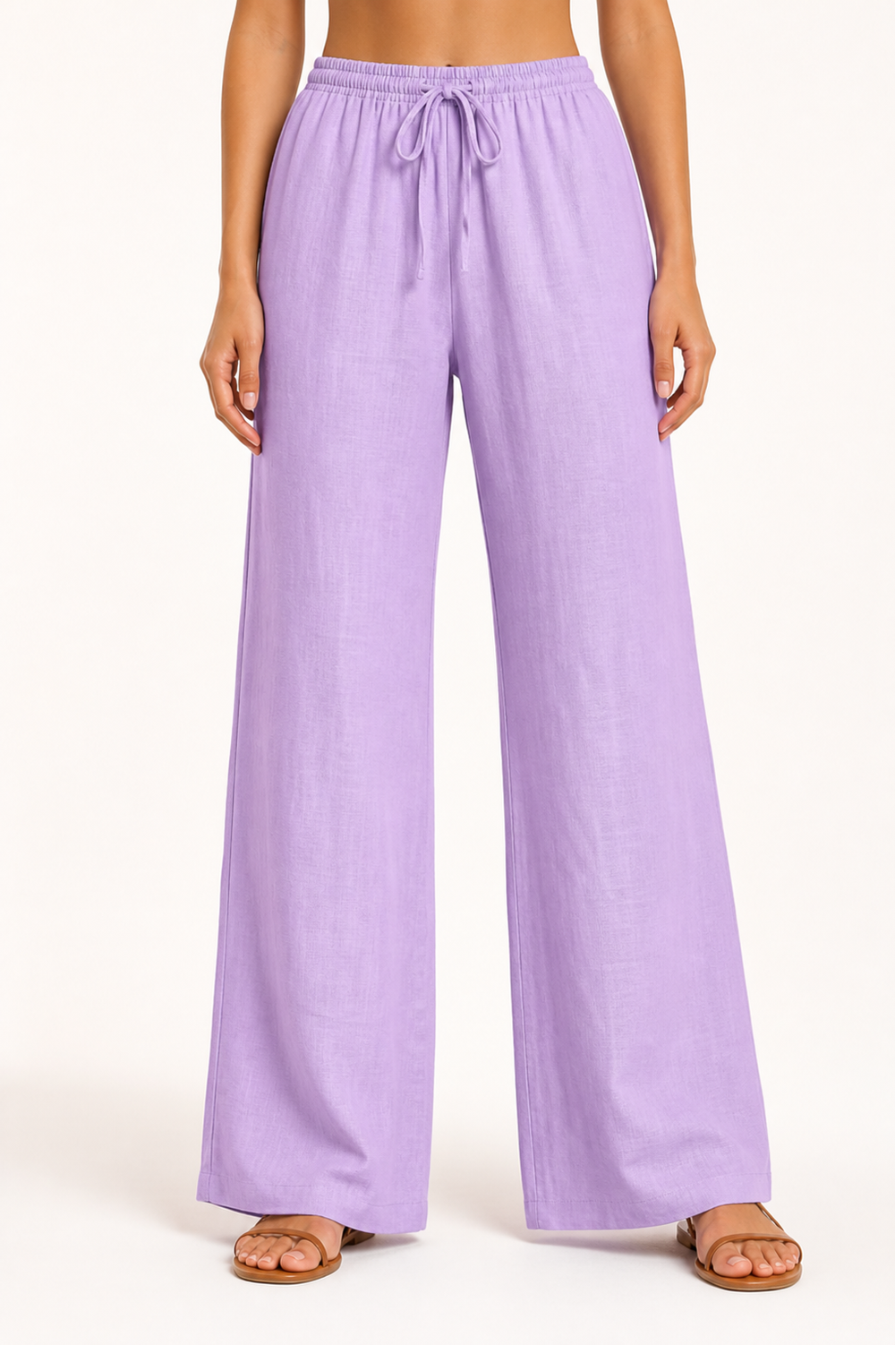 Linen Pants in Lavender