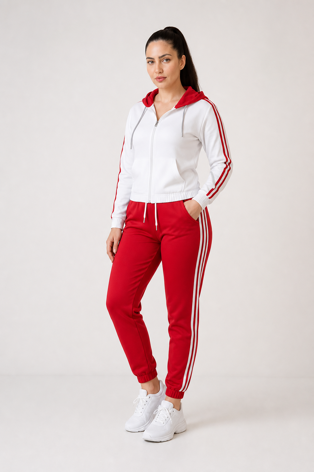 Women’s tracksuit set in red