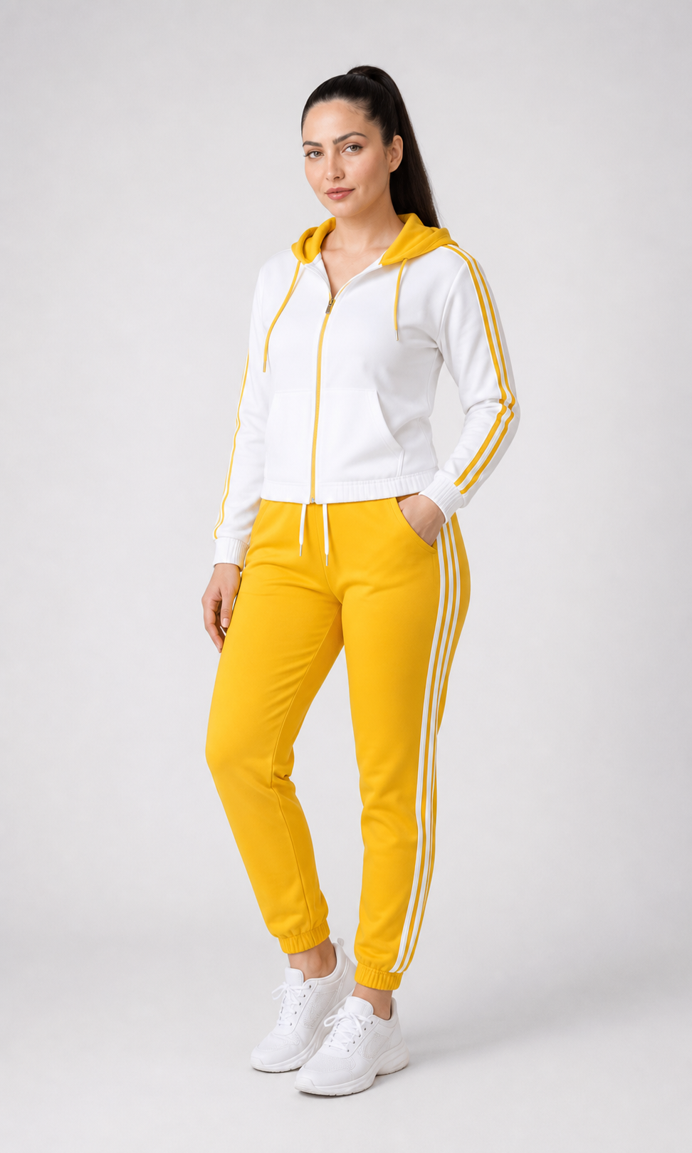 Women’s tracksuit set in yellow